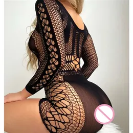 Nuove donne di moda gonna a rete costume sexy maglia scava fuori vedere attraverso collant lingerie vestiti erotici calze a rete mini abito da spiaggia sexy