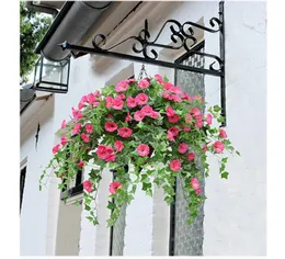 62cm 25 cabeças flor artificial manhã glória falso seda pendurado planta videira simulação parede guirlanda casamento casa festa diy decor9286473