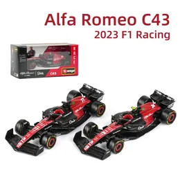 Diecast Model Bburago 1 43 Alfa Romeo C43 Formel Car Die Cast Vehicles Collectible Model Racing Toys 231208