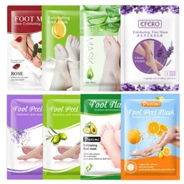 Efero putimi exfolierande fotmask pedikyrstrumpor exfoliering aloe lavendel fötter mask ta bort döda hud klackar fotskalande mask mascarilla exfoliante para pies