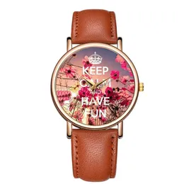 Armbandsur Fancy Flower Watch Women Watches Ladies 2021 Famous Female Clock Quartz Wrist Relogio Feminino Montre Femme259q