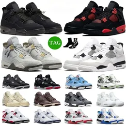 Jumpman 4 Basketball Shoes Men Women 4s Black Cat Cool Grey White Oreo Black Canvas University Blue Bred Green Glow Black Gum Mens Trainers