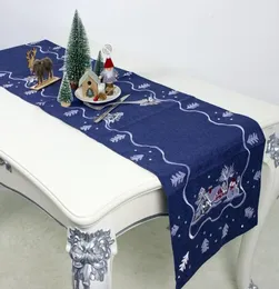 Camino de mesa de lino de yute de arpillera Natural, camino de mesa de boda de Navidad, corredores Vintage, comedor, restaurante, decoración 6477075