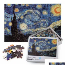 Puzzle Jigsaw Puzzle 1000 pezzi Mini immagine di paesaggio Puzzle di paesaggi per bambini Decorazione camera da letto Adesivi Giocattoli educativi Drop D Dhtrf