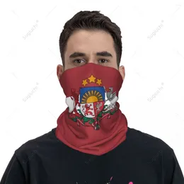 스카프 스카프 Unisex Latvia Flag Neckerchief Scarf Neck Face Mask 따뜻한 완벽한 반다나 헤드웨어 사이클링 하이킹