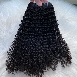 Deep Curly 100% Double Drown Raw Human Hair Bundles 3 Pieces 100g/PCS Top Quality Fashion Peruvian Indain Kambodjanska brasilianska jungfruliga hårförlängningar