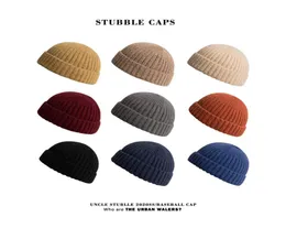 Boş kafatası Beanes Caps Gorras Bones Skullcap Kadın Sıcak Retro Sınırsız Bol Melon Kapa Siyah Kuff Docker Erkekler İçin Maskeler Wi5647751