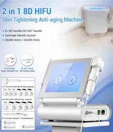 20.000 Schusskartuschen 8D Hifu Hautstraffung Anti-Aging-Maschine Hi 8D Ultraschallbehandlung Hautstraffung Hifu Facelift Hautverjüngungsmaschine