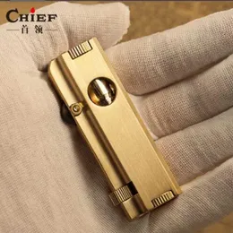 Original Handmade Trench Three-sided Fire Armor Unique Retro Pure Copper Kerosene Lighter Collection Antique Pipe Machine