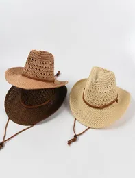 Panama Hat Summer Sun Hats for Women Man Beach Straw Hats For Men UV Protection Cap Chapeau Femme Women039s Cowboy Caps7455879