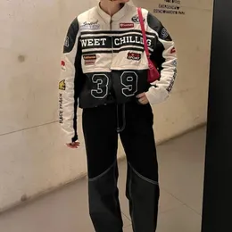 Jackets Spring European and American Fashion Brand Personality Jacket Embroidered Couple Hip Hop Motorcycle Baseball Uniform 231211