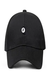8 bola preto não estruturado pai chapéu moda bonés de beisebol de alta qualidade snapback algodão boné de golfe chapéus garros casquette dropshippin2455679