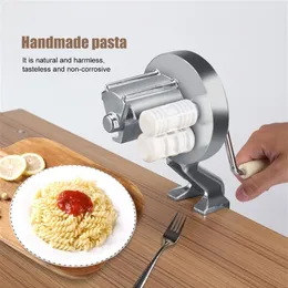 Handgjorda spaghetti pasta maker cutter aluminium legering fettuccine noodle press machine t2005232088