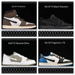 1S X TS MOCHA Fragment Black Phantom Groending Mocha Olive Golf بأحجام نصف وما يصل إلى 47.5 (دفعة LJR)