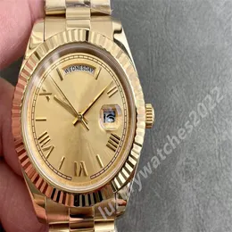 ST9 Steel Erkekler Milletvekili Gold Roman Dial Otomatik Mekanik Asya 2813 Hareket 40mm Safir Paslanmaz Çelik Erkek Bileklik273L