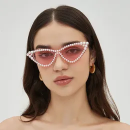 Pearl Sunglasses Fashion Serce w kształcie serca okulary kota oka rama dla kobiet miękka dziewczyna moda okulary przeciwsłoneczne na imprezę wakacyjną plażę wakacyjną