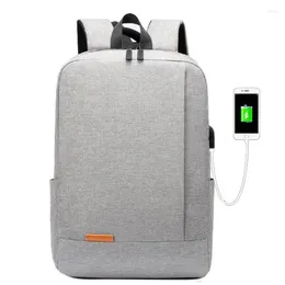 Рюкзак, водонепроницаемый нейлон, 14 дюймов, рюкзаки для ноутбука, модные школьные Mochilas Feminina, повседневная USB-зарядная сумка для мужчин и женщин305H