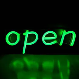 open Sign Store Restaurant Bar Gift shop Door Decoration Board LED Neon Light 12 V Super Bright2119