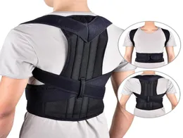 Nessuno Corsetto per adulti regolabile Cintura per la correzione della postura posteriore Terapia Spalla Cintura di supporto per colonna vertebrale lombare6092082