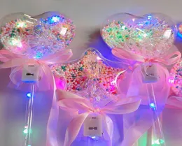 Prenses Light Sihirli Ball Wand Glow Stick Cadı Sihirbazı Led Magic Wands Cadılar Bayramı Chrismas Party Rave Oyuncak Çocuklar İçin Harika Hediye Bi8404448