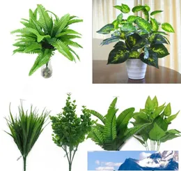 Simulação planta artificial decoração de plantas para casa decoração floral arbusto plantas falsas plástico 30cm lindo escritório jardim folha ao ar livre4687532