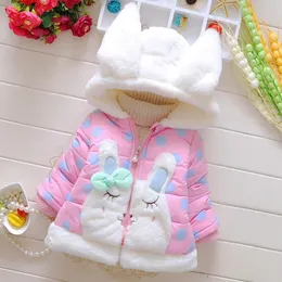 Jacken Winter geboren Baby Mädchen Kleidung Outfits Fleece Warm Baumwolle Mantel Oberbekleidung für Kleinkind Kleidung Tragen Bogen Mäntel 231211