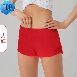 Respirável de secagem rápida esportes hotty quente shorts roupa interior feminina bolso cor sólida correndo calças fitness princesa sportswea