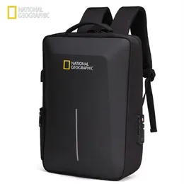 National Geographic Anti Theft Laptop Bag Waterproof USB Laddning 15 6 tum Daypack Mochila Eva Impact Protection 2203092819