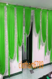 3m de altura6m de largura swags de cenário casamento estilista designs pano de fundo cortinas festa cortina celebração palco desempenho pano de fundo da2020268