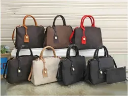 2 pcs set brand Designers women casual tote Shoulder bag handbags h Famous Classic bags Ladies Handbag Large Monograms PU leather Bag 566196