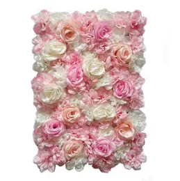 40x60cm Customized Colors Silk Rose Flower Wall Wedding Decoration Backdrop Artificial Flower Flower Wall Romantic Wedding Decor8368678
