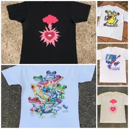 Kvinnors T -skjortor harajuku sommar vintage överdimensionerade skjorta bokstäver kort ärm avslappnad hiphop grafisk kvinnlig gröda topp kawaii kläder