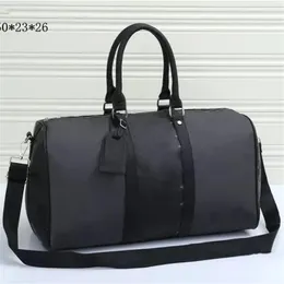 Duffle Bag Classic 45 50 55 Travel Bolsa de bagagem de couro Crossbody Totes Bolsas de ombro para homens bolsas femininas239p