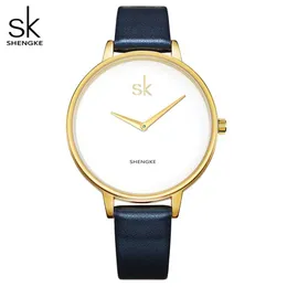 Shengke 2017 Fashion Women Watchesブランド有名なクォーツウォッチ女性時計レディースウォッチウォッチモントレフェムレロジオフェミニノnew292m