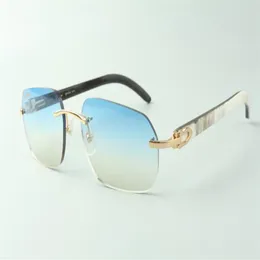 Direct S Designer-Sonnenbrille 3524024, Bügel aus gemischtem Büffelhorn, Brillengröße 18–140 mm296n