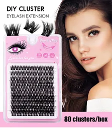 DIY Extensions Extensions Cluster Segment Eyelash Ложные отдельные ресницы объем