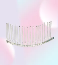 50pcs 10 20 30 diş düğün gelin diy tel metal saç tarağı klipsler diy saç bulguları aksesuarlar2772303