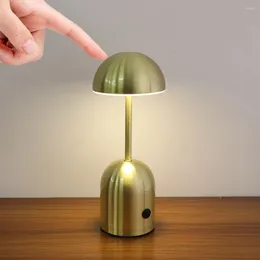 Masa lambaları Taşınabilir Modern Metal Dimmable Lamba USB Yemek Odası Bar Atmosfer Işık Dekoratif Led Masa Gece