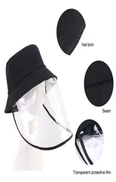 Хлопковая Панама унисекс для взрослых, кепка в рыбацком стиле, защитная маска для лица, против слюны, против запотевания, пылезащитная, ветрозащитная, на открытом воздухе Safe3238894