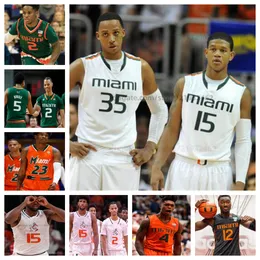 Miami Bensley Joseph basquete costurado Jersey qualquer nome número Mens Mulheres Juventude Todos costurados Nick Cassano Jakai Robinson Norchad Omier AJ Casey Nijel Pack