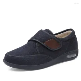 Scarpe eleganti XIHAHA Coppia di uomini Anziani Moda Slip On Scarpe da passeggio Ortopedico Diabetico Cuscino d'aria Stivali da uomo Pantofole Sneaker maschile