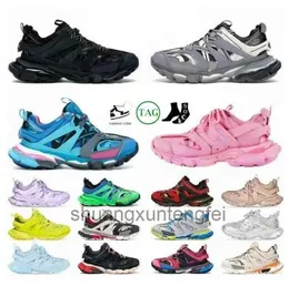 2024 neue Luxus Marke Designer Männer Frauen Casual Schuhe Track 3 3,0 Triple Weiß Schwarz Turnschuhe Tess.s.Gomma Ledertrainer Nylon bedruckte Plateau-Sneaker Schuhe 37-45