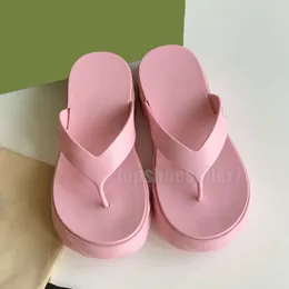 G Slides Scarpe Designer Flip Flip Summer Beach Casici Plifori casual Sandali Muli Comfort Piattaforma in gomma rosa Piattaforma di gomma Outdoor Dimensioni EUR 35-42