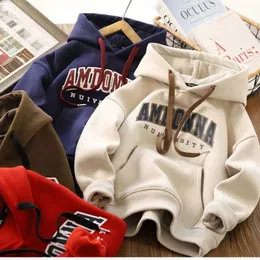 Hoodies Sweatshirts Boys Woodshirt Sweatshirt Spring Autumn Autumn Girls Hoodie Big Kids Letter Print Pullover Tops Clothing 2-12 years 231212