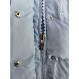 Trapstar London Decoded Puffer Puffer Ice Blue Jupet Вышитая на вышивную капюшону