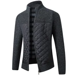 Chaquetas para hombre Abrigo tipo cárdigan de punto en otoño e invierno Versión coreana de suéter ajustado y moderno 231212