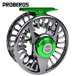 Molinete de pesca com mosca 2 3 1BB Roda 5 7 7 9 9 10 WT Carretel de alumínio CNC máquina esquerda direita alça fundição 231211