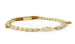 Men smycken bileklik slivkrona charm armband smycken diy 4mm runda pärlor flätade armband kvinnliga pulseira zircon5762572