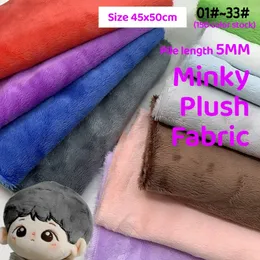 Fabric and Sewing 45x50cm 0133# Plush For 5mm Pile Length 100 Polyester Hair Material Cotton Dolls DIY Handmade 231212