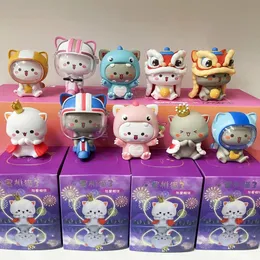 Blindbox Mitao Cat Box Kawaii Toy Love Series Staffel 3 Mystery Cute Cartoon Doll Model Action Figure Surprise Birthday Gift 231212